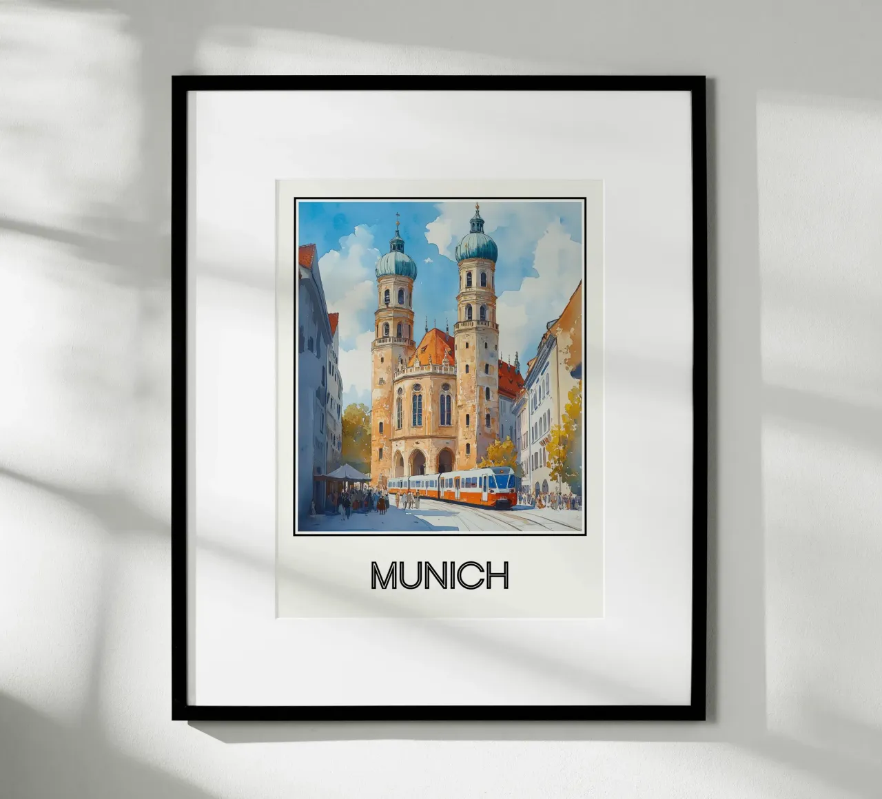 Munich poster con telaio in legno da Frame the World