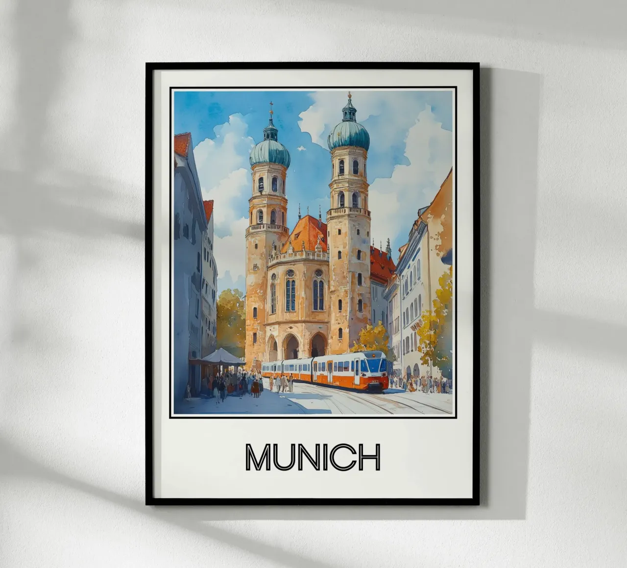 Munich poster con telaio in legno da Frame the World