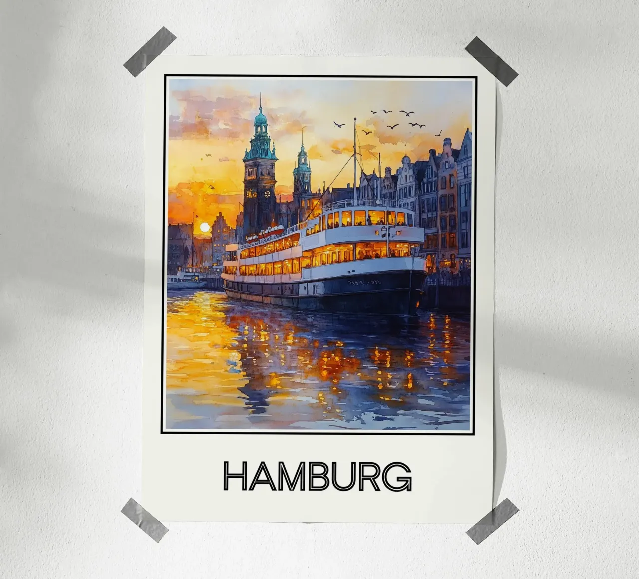 Amburgo carta hahnemühle da Frame the World