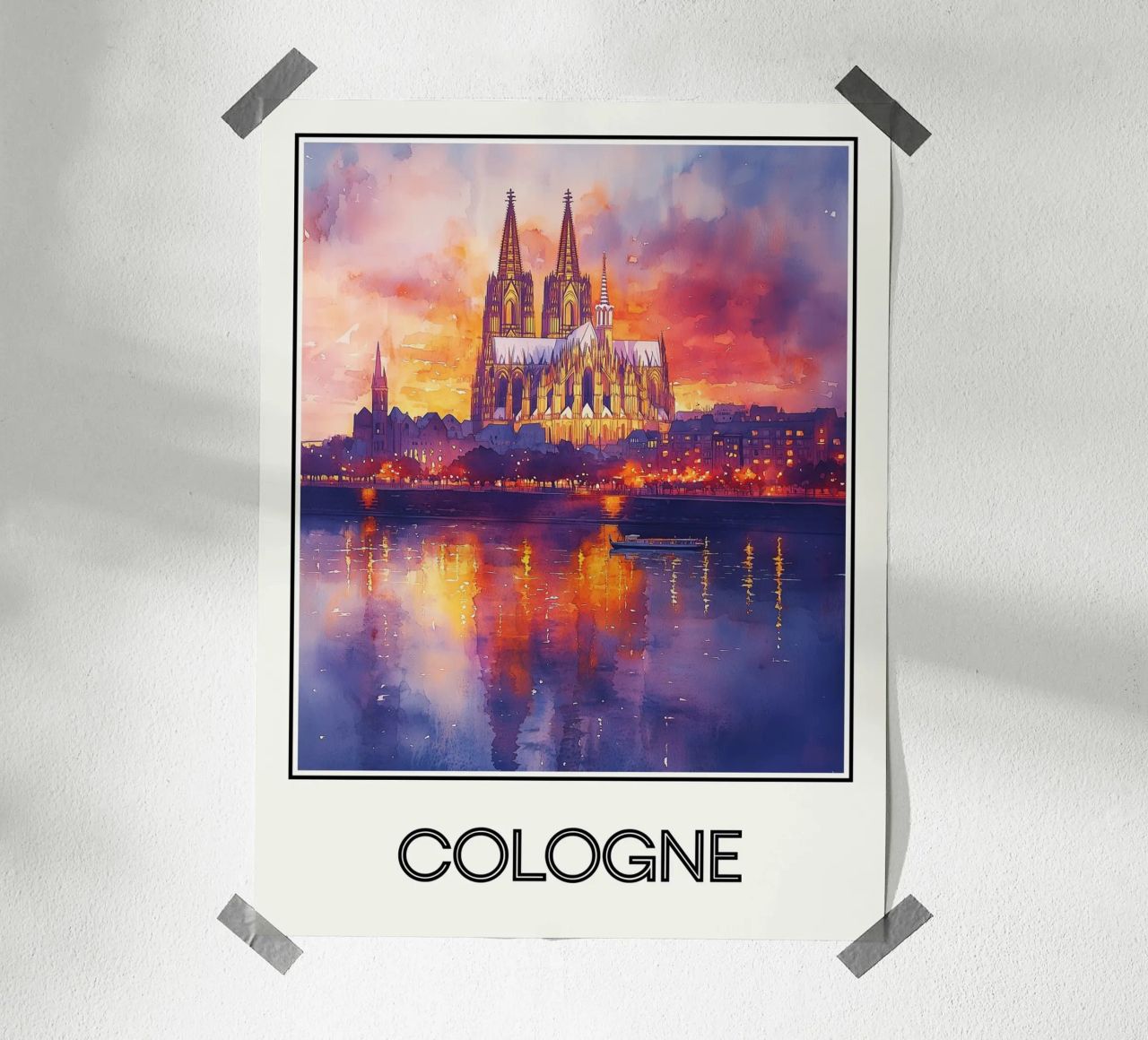 Köln Poster von Frame the World