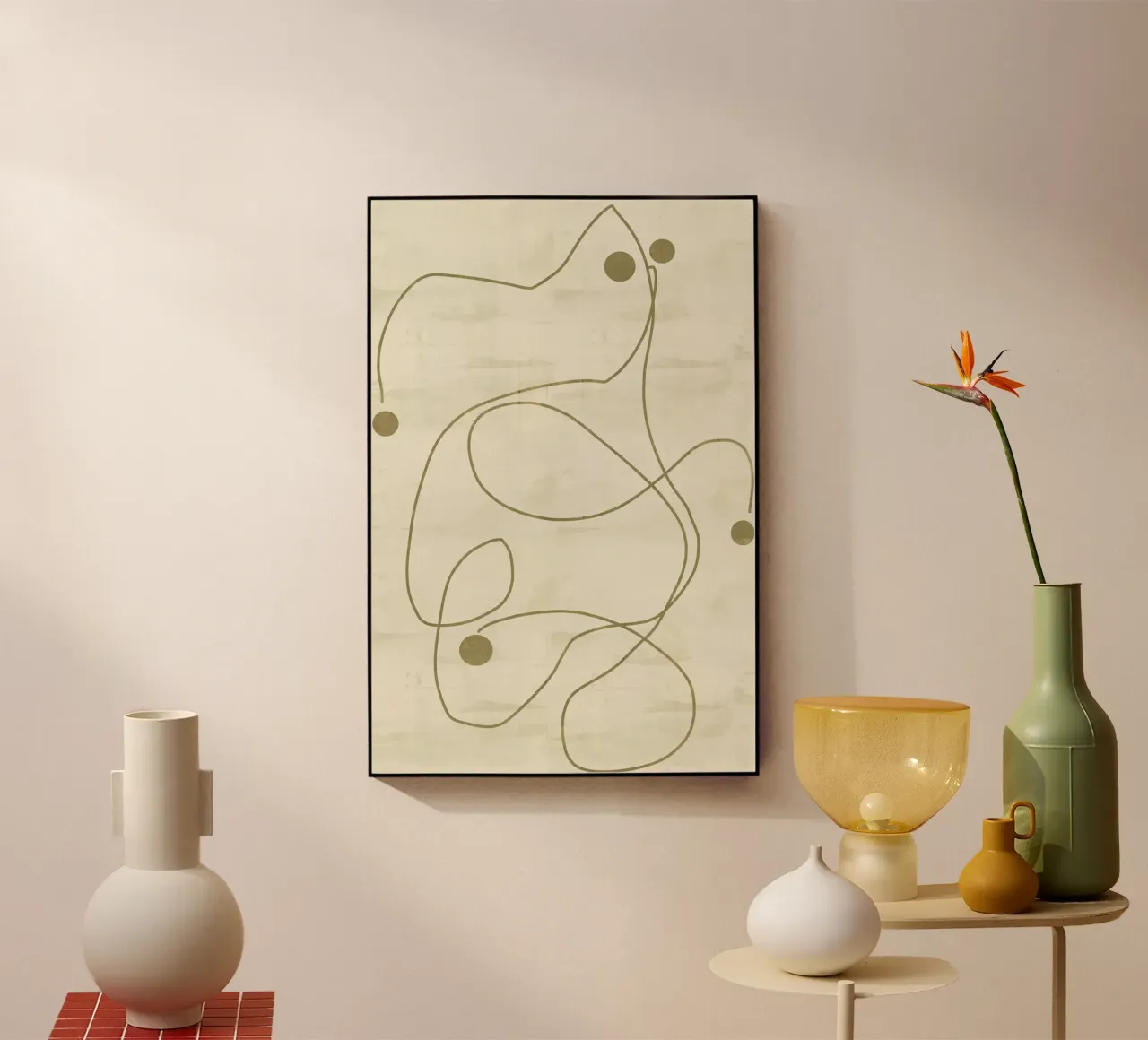 Neutral Lines and Dots 1 plexiglass da Casa Cartissi