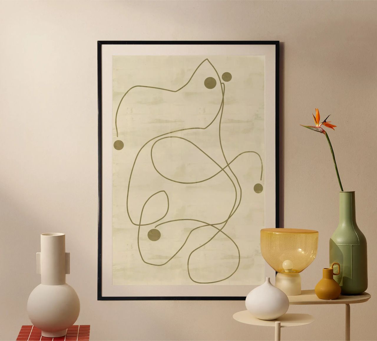 Neutral Lines and Dots 1 Hahnemühle von Casa Cartissi
