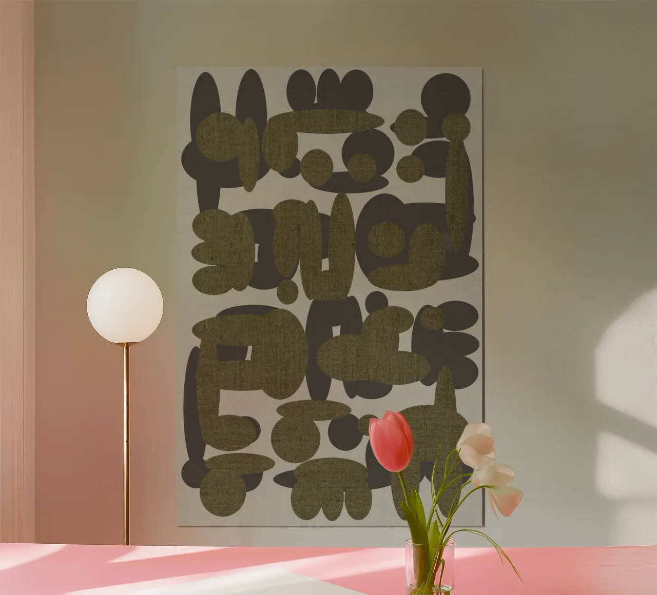 Forme d'ebano 2 poster con telaio in legno da Casa Cartissi
