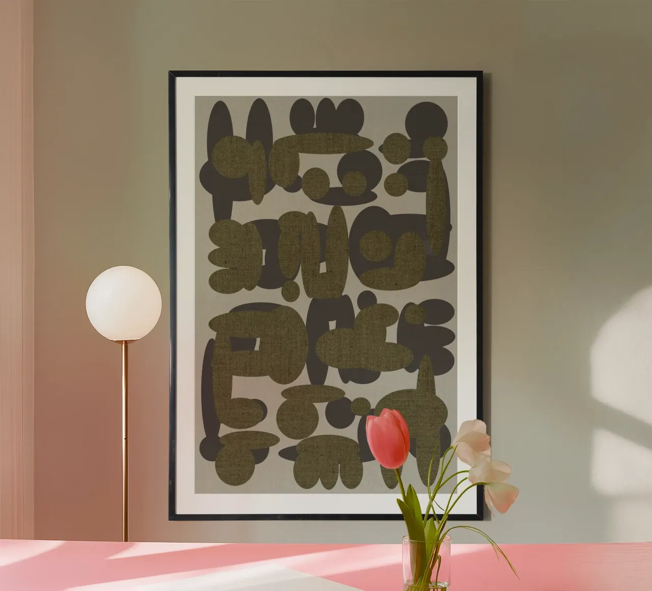 Forme d'ebano 2 poster con telaio in legno da Casa Cartissi