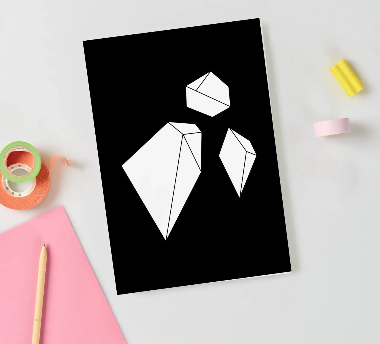 Gems - Minimalismus notebook by BAINAI