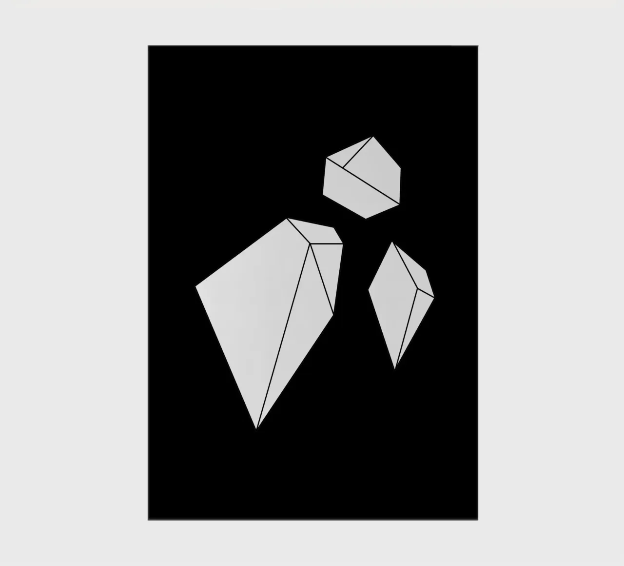 Gems - Minimalismus notebook by BAINAI
