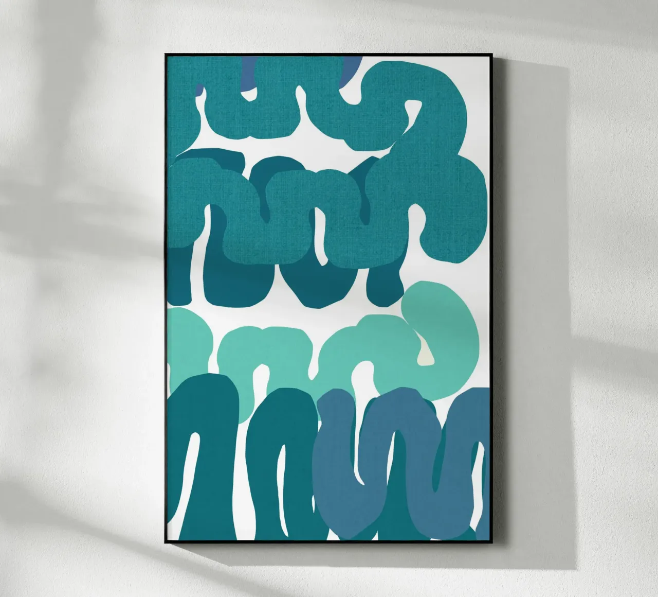 Blue Squiggles 3 plexiglass da Casa Cartissi