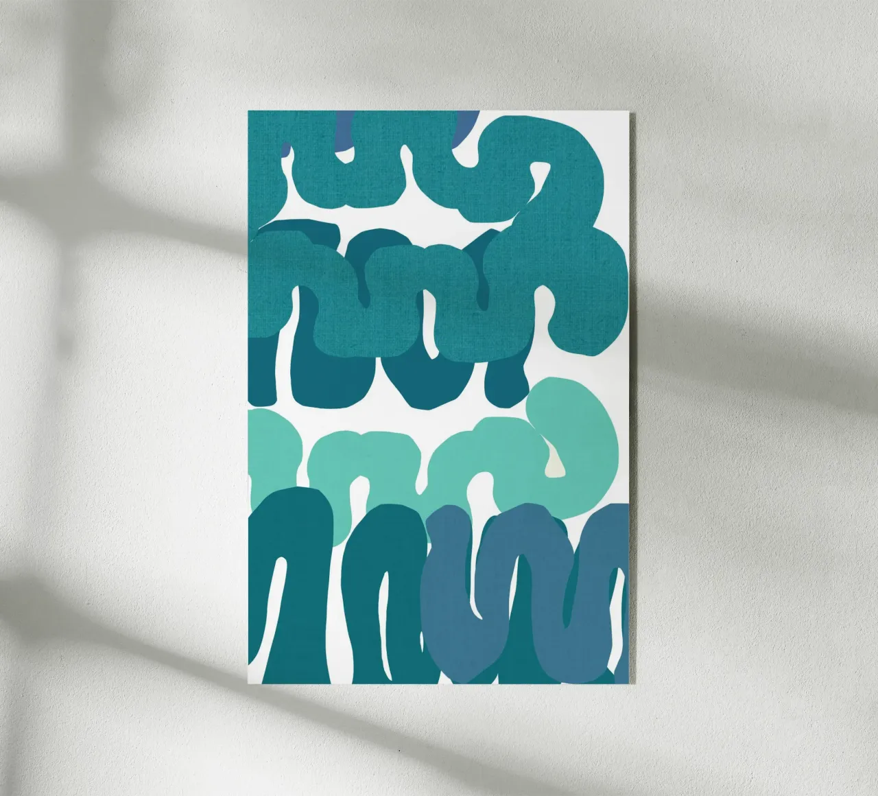 Blue Squiggles 3 plexiglass da Casa Cartissi