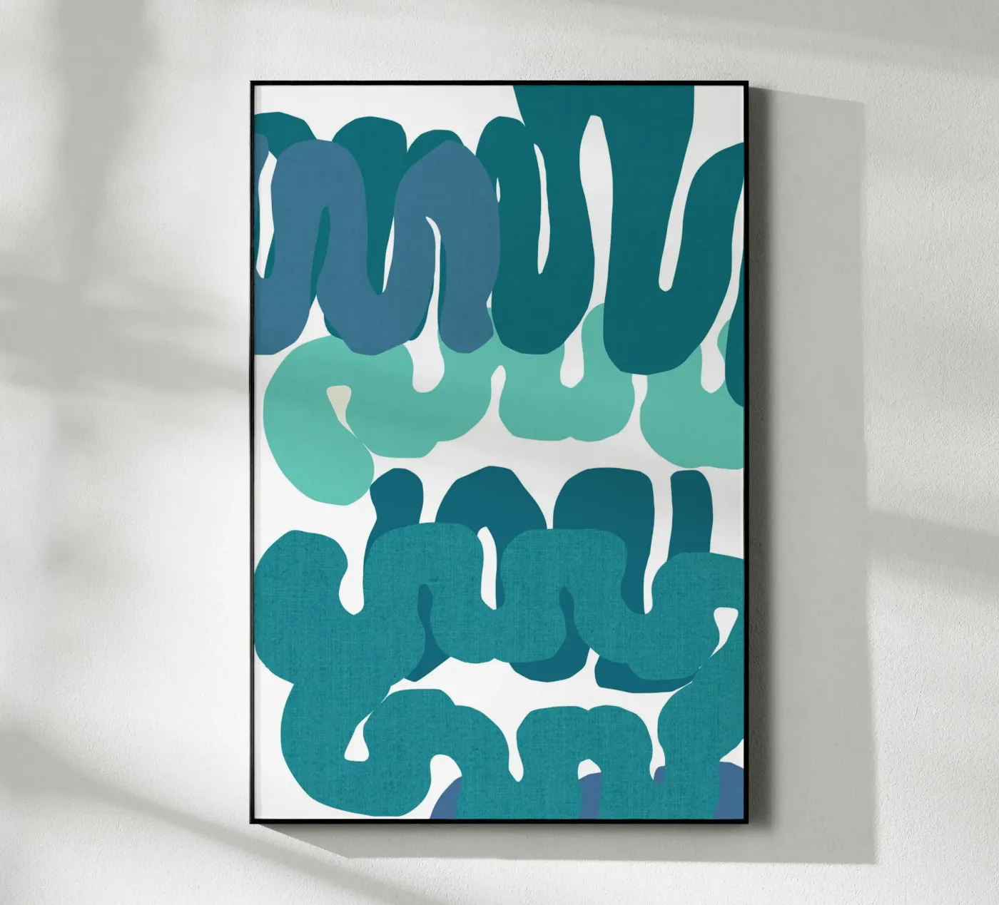 Blue Squiggles 2 plexiglass da Casa Cartissi