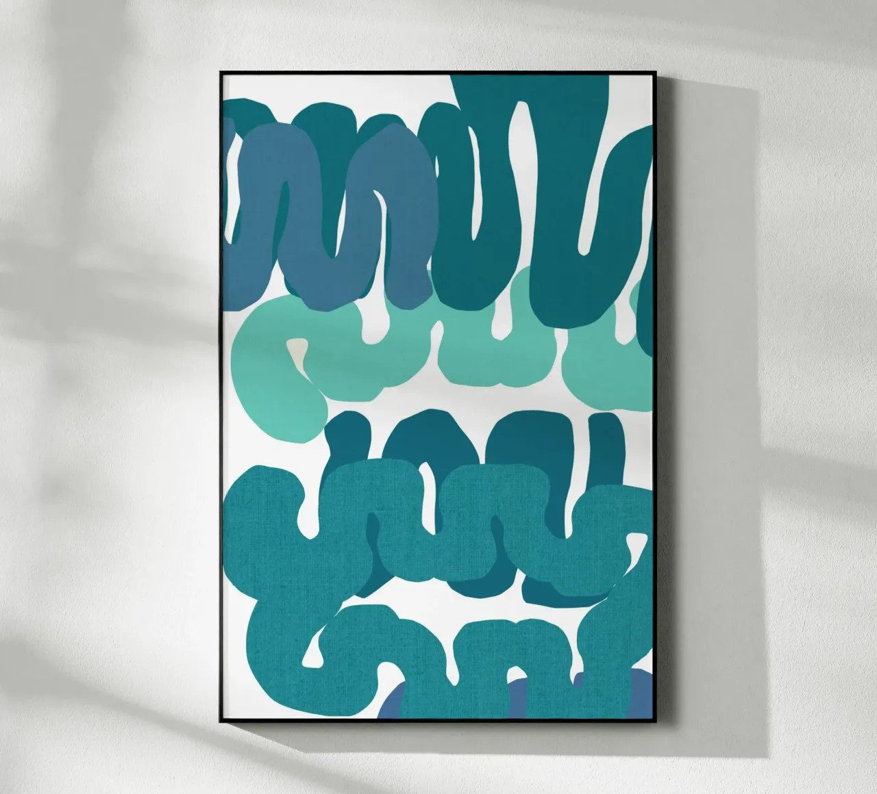 Blue Squiggles 2 plexiglass da Casa Cartissi