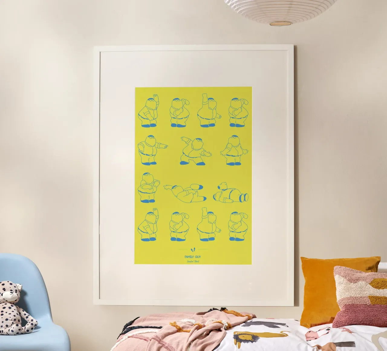 Family Guy - Surfin' Bird poster con telaio in legno da Niege Borges
