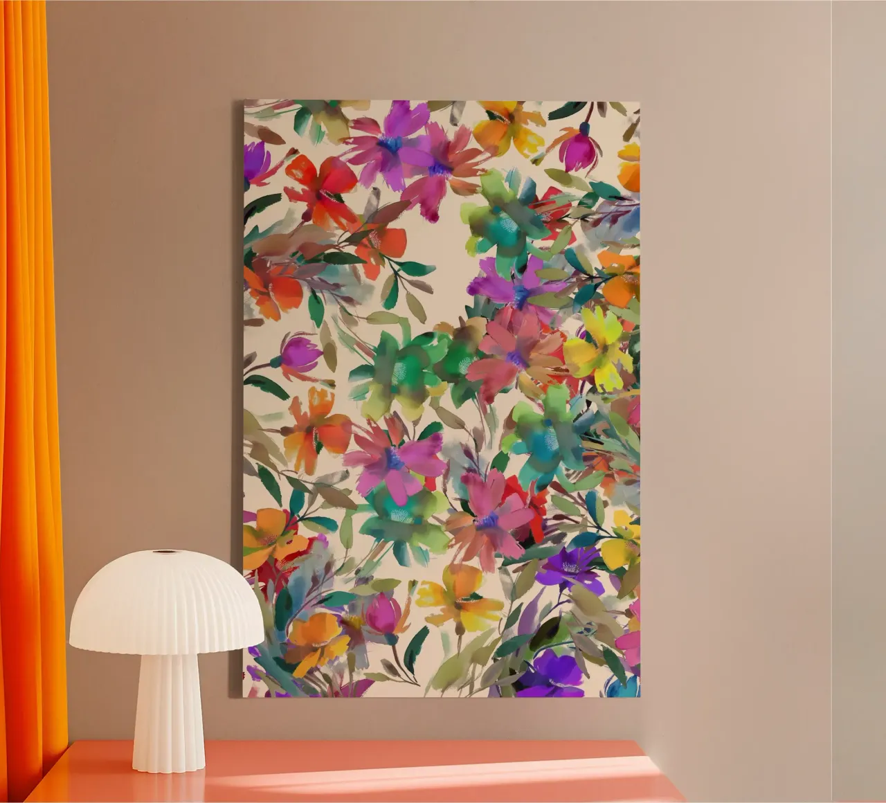 Multi Coloured Floral tela da Casa Cartissi