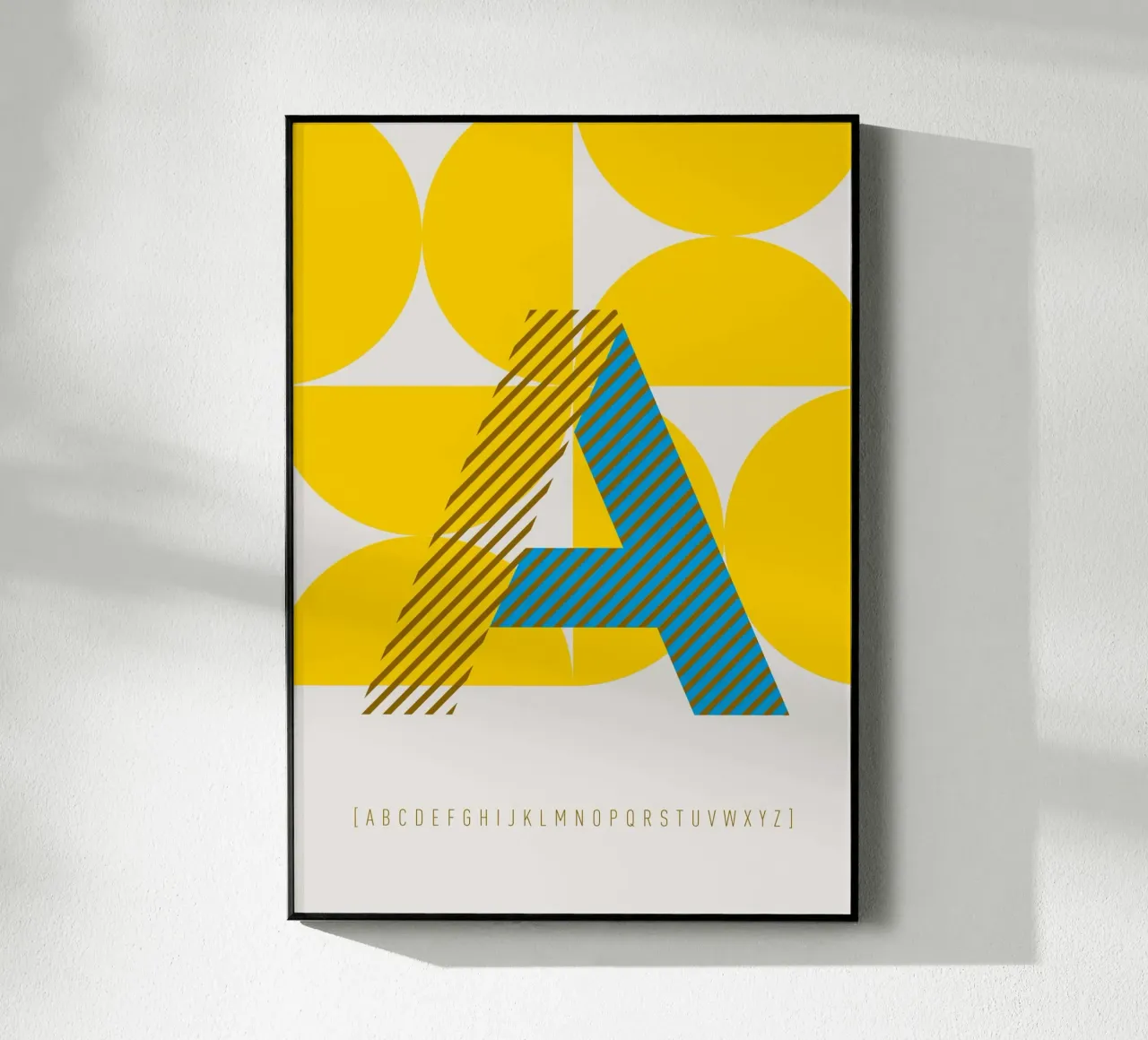 A Typeface Alphabet plexiglass da lazydaypaper