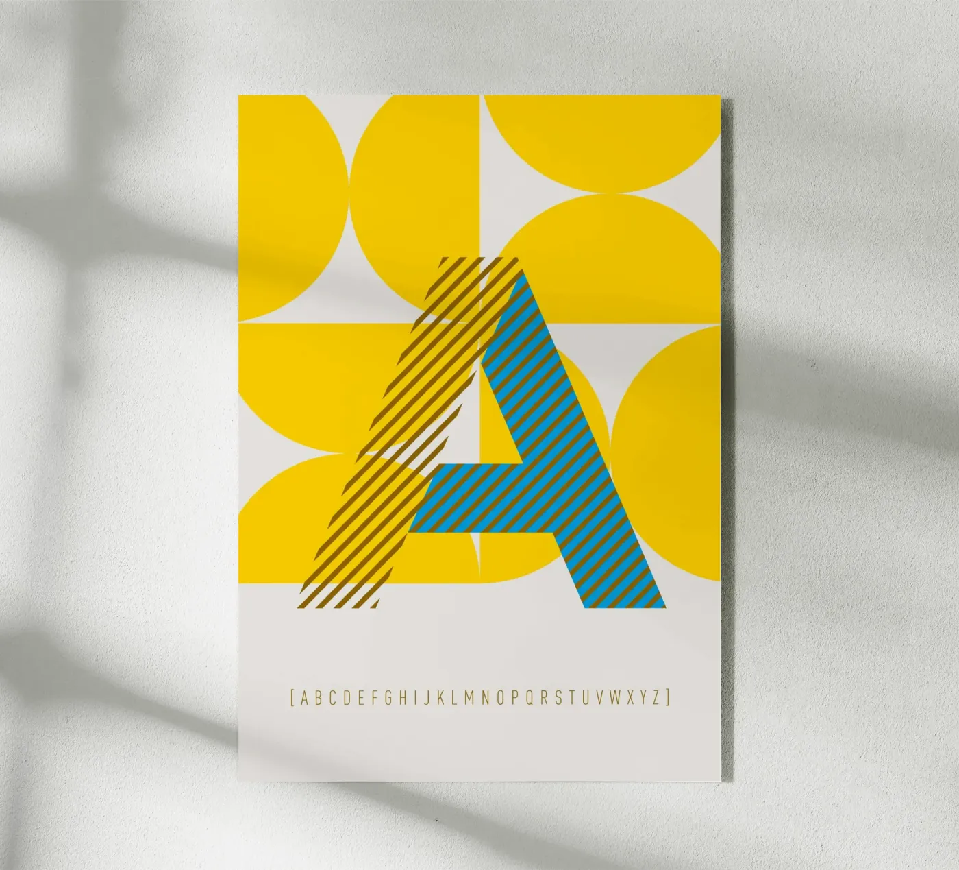A Typeface Alphabet plexiglas de lazydaypaper