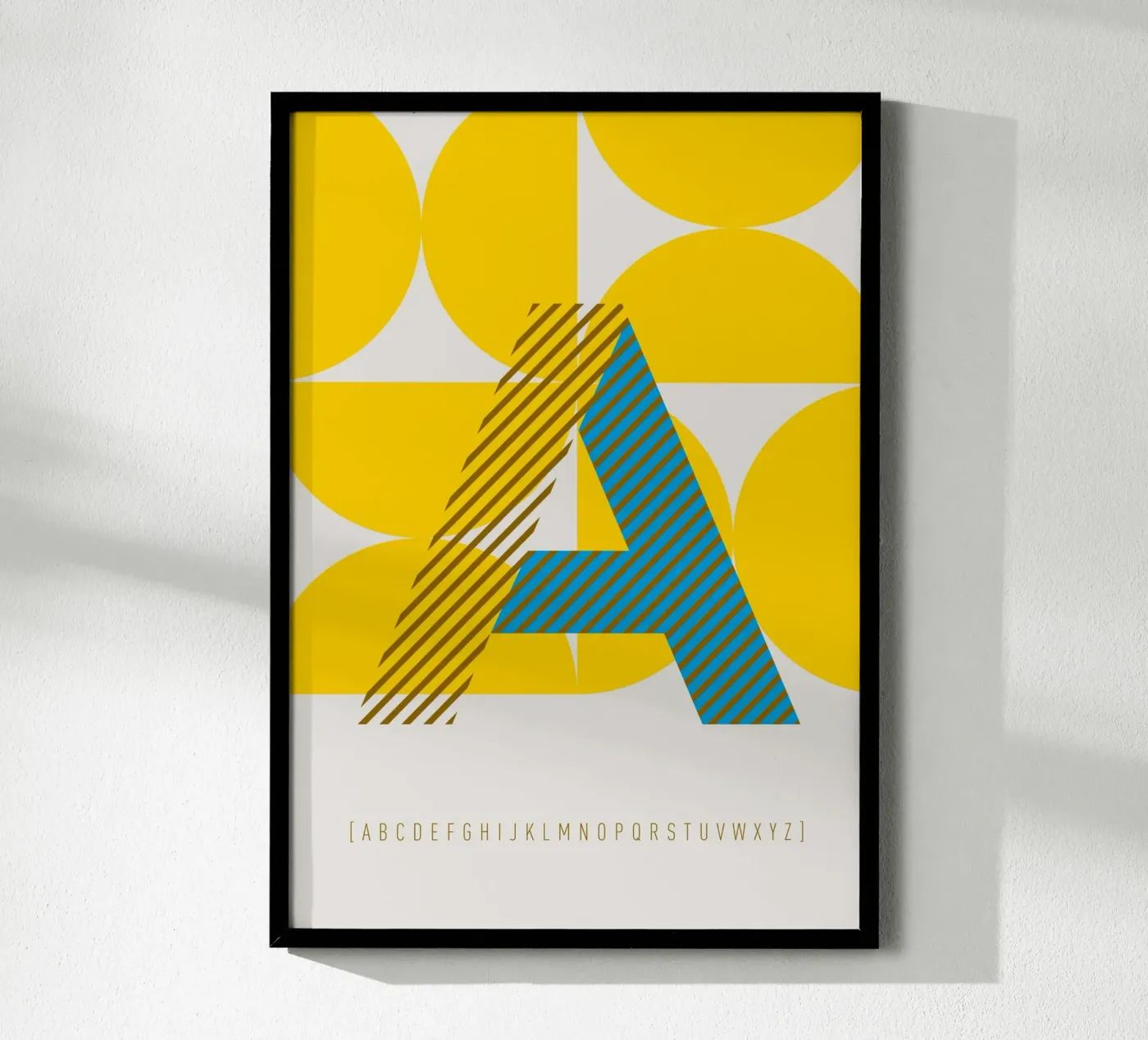 A Typeface Alphabet poster da lazydaypaper