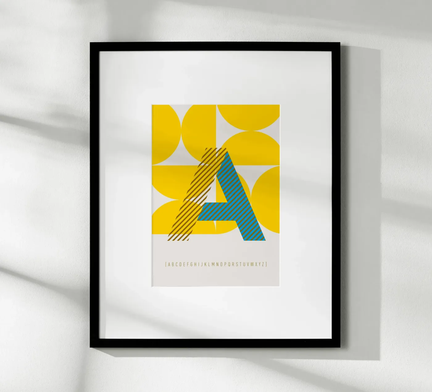 A Typeface Alphabet poster da lazydaypaper