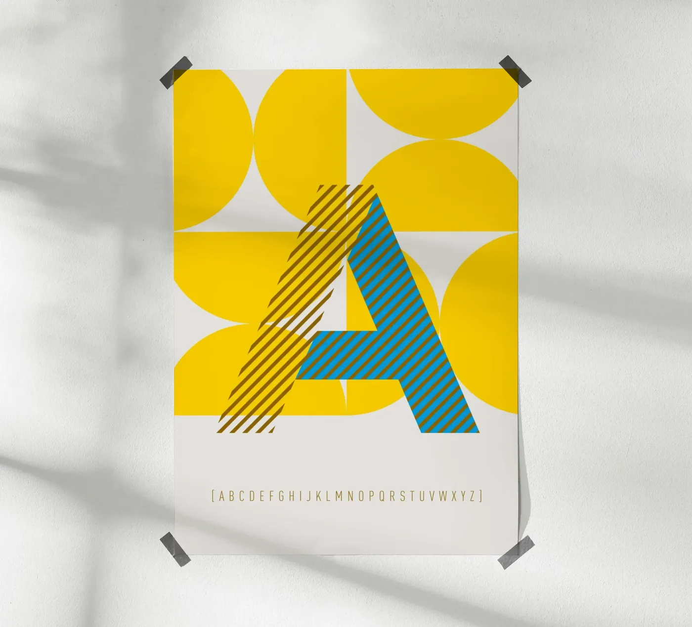 A Typeface Alphabet poster da lazydaypaper