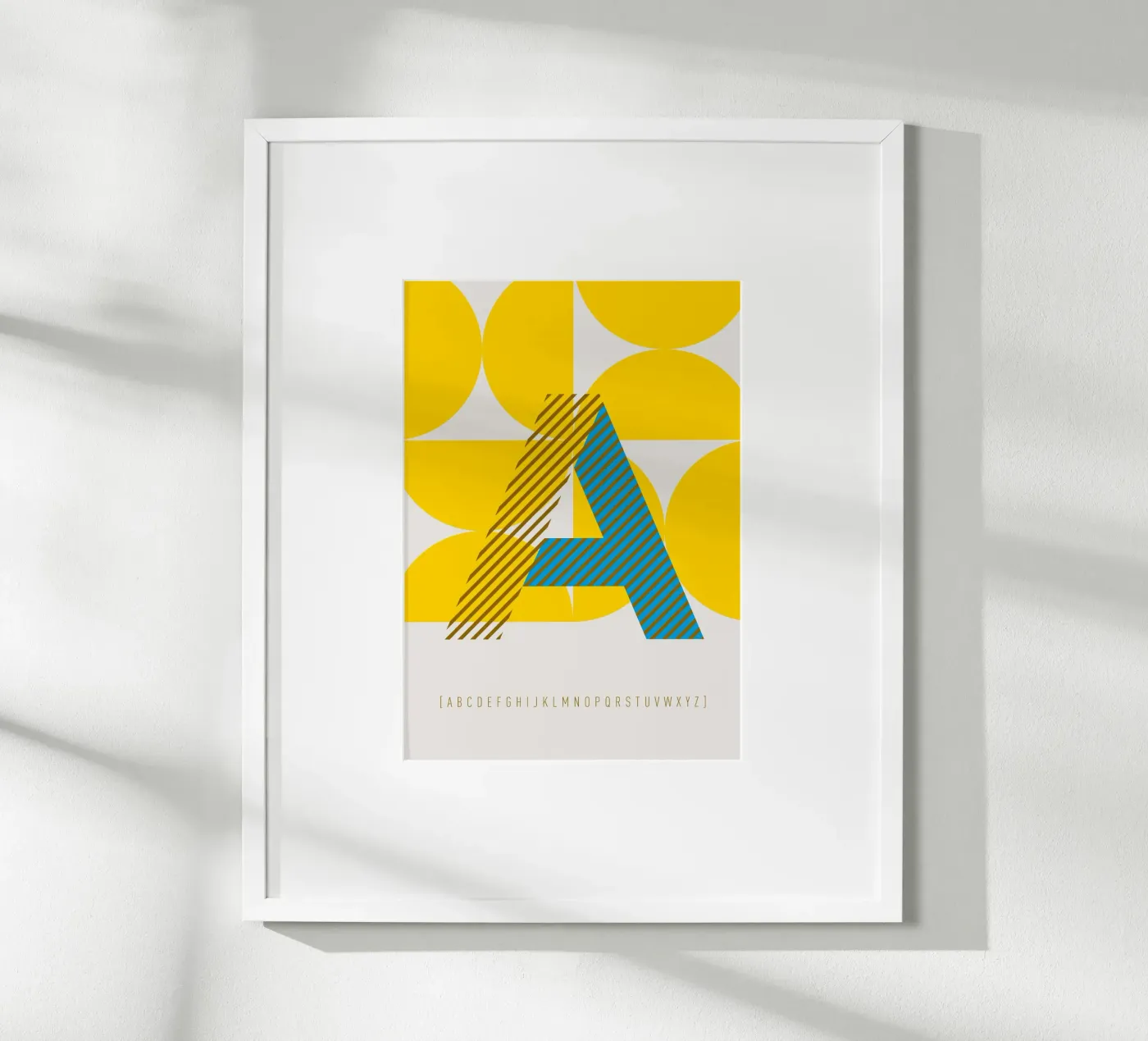 A Typeface Alphabet poster da lazydaypaper