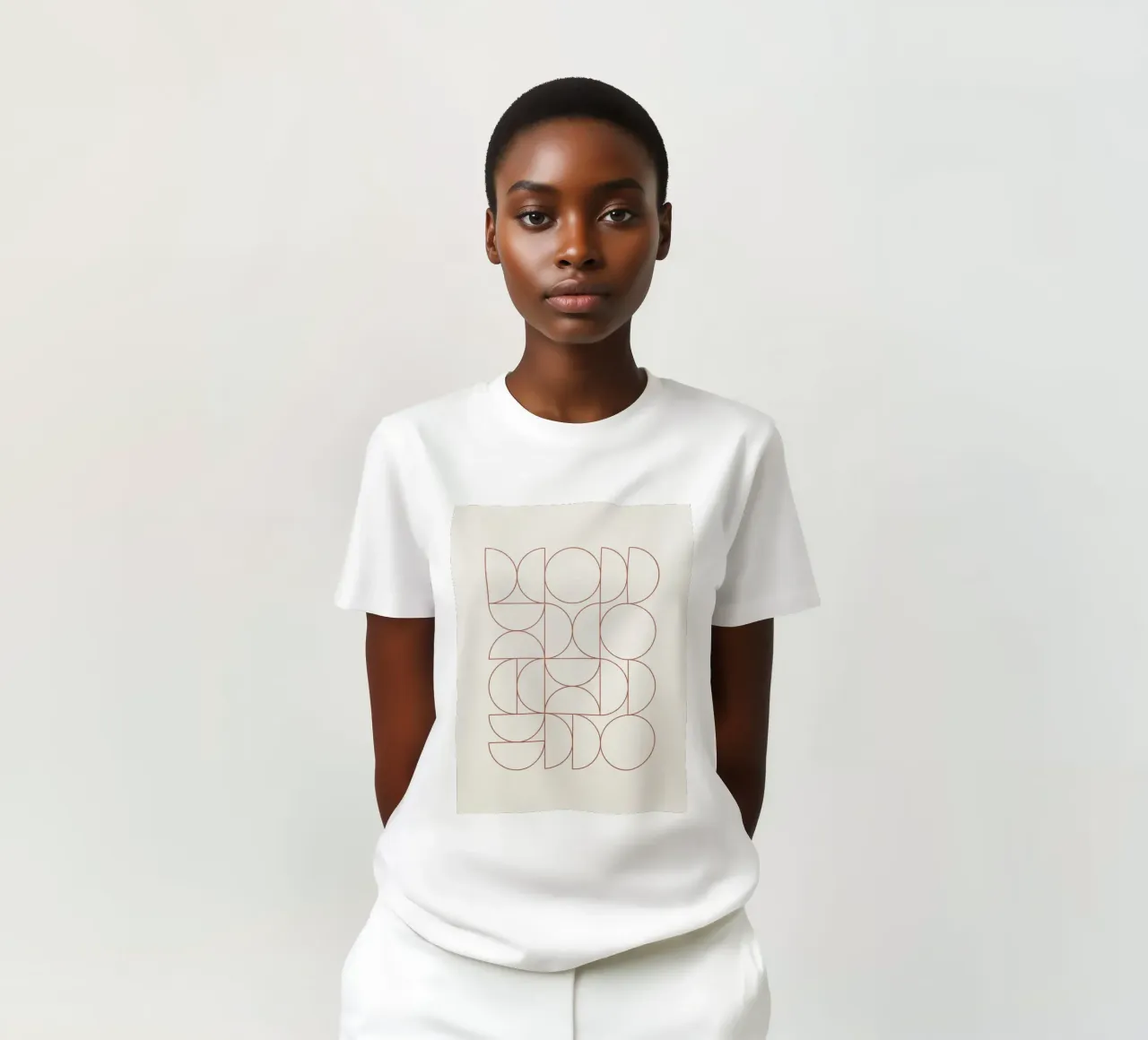 Bauhaus Contour of Semicircles t-shirt da apoloprints
