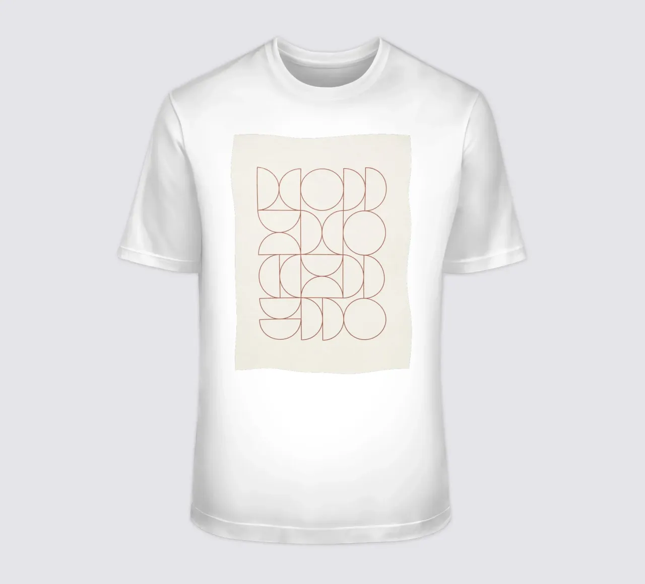 Bauhaus Contour of Semicircles t-shirt da apoloprints