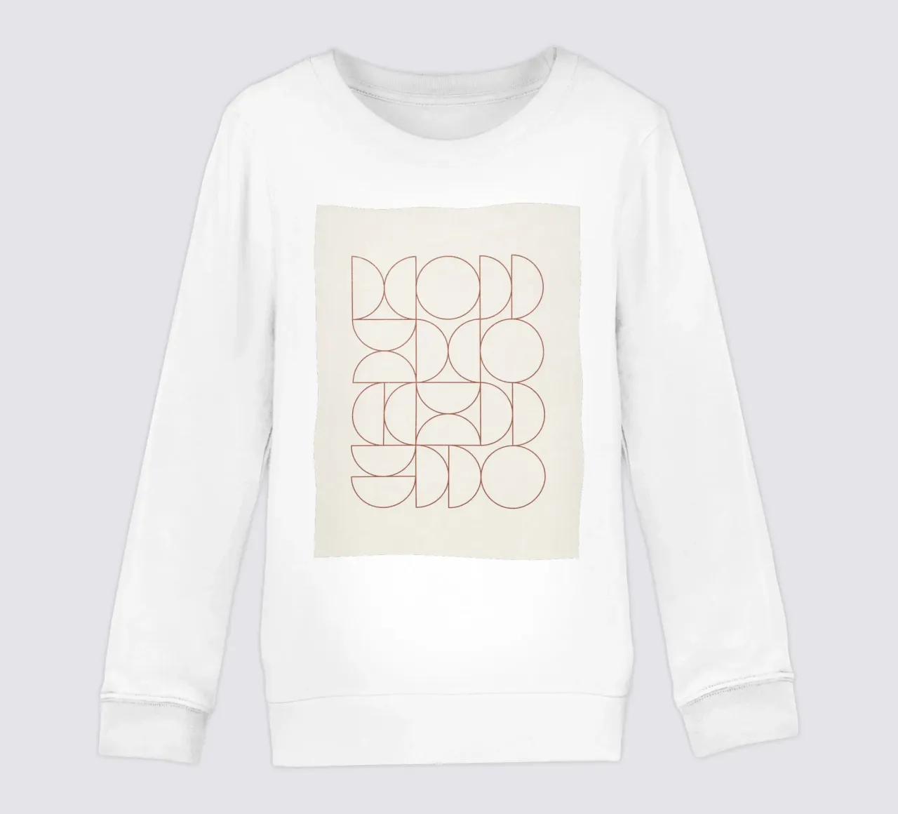 Bauhaus Contour of Semicircles felpa bambino da apoloprints