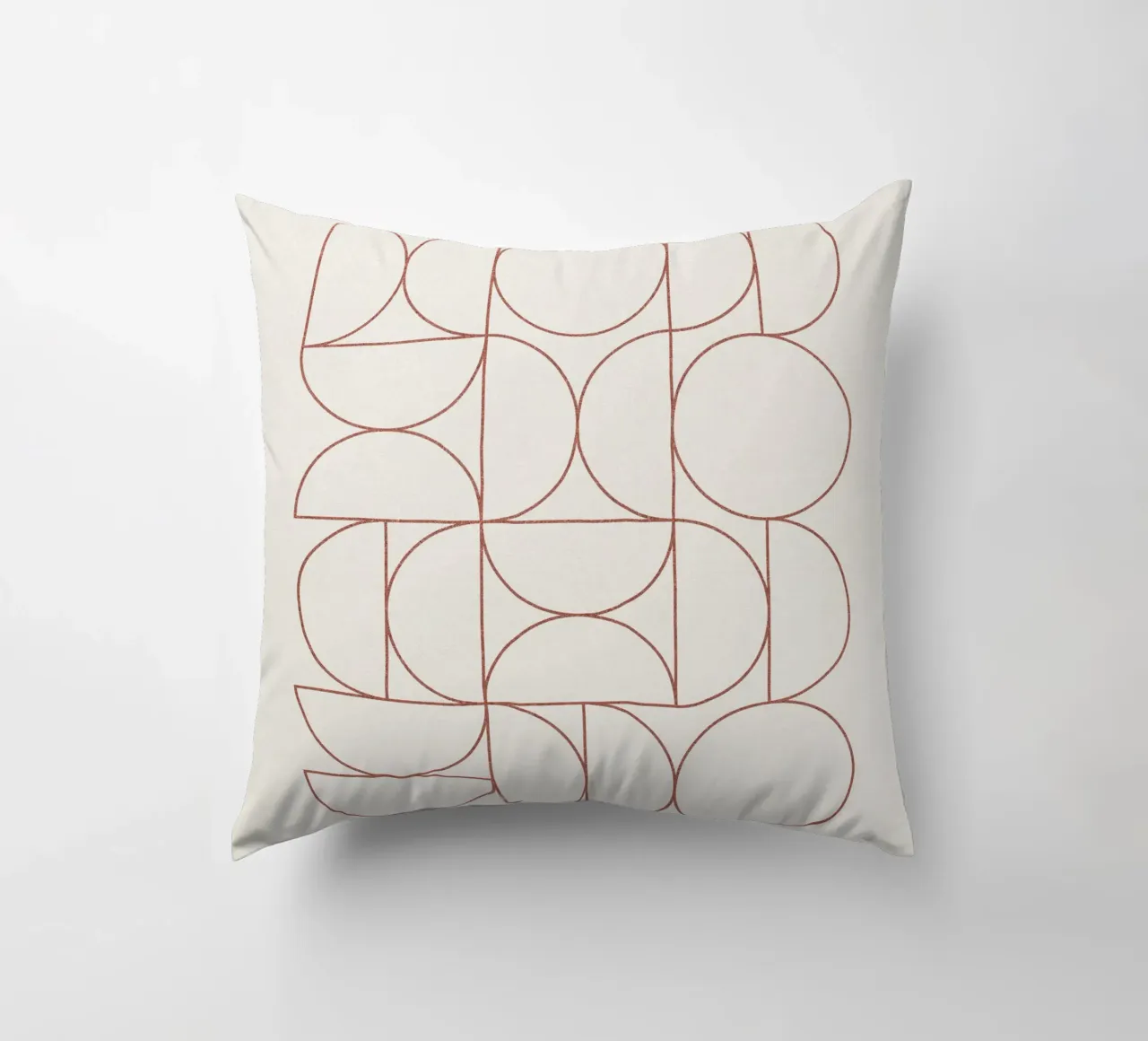 Bauhaus Contour of Semicircles cuscino da apoloprints