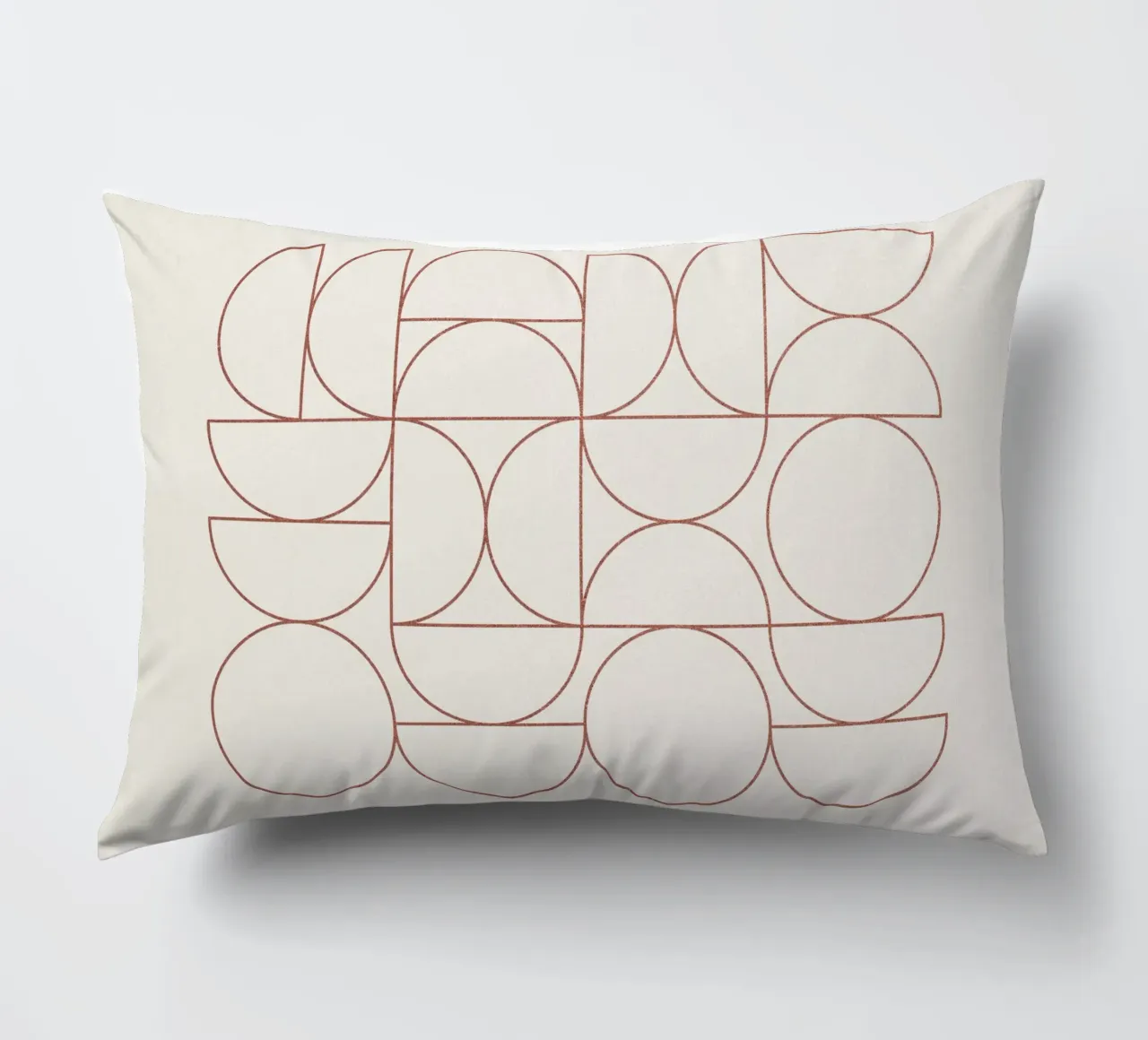 Bauhaus Contour of Semicircles cuscino da apoloprints