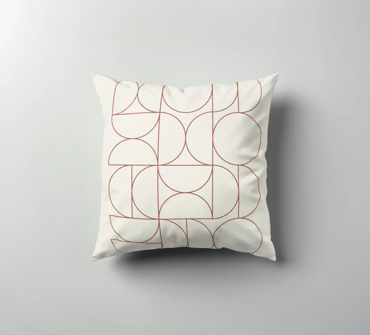 Bauhaus Contour of Semicircles cuscino da apoloprints