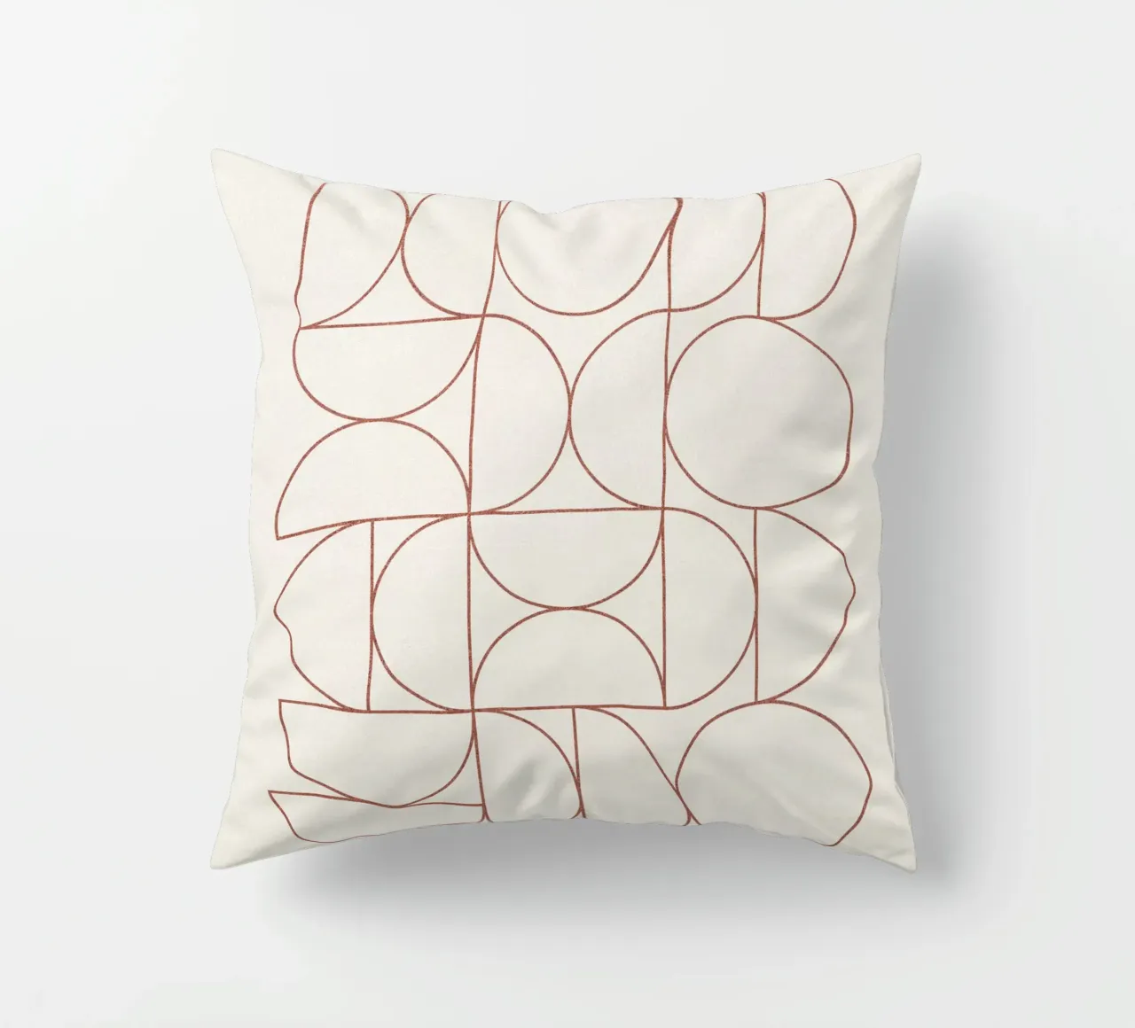 Bauhaus Contour of Semicircles cuscino da apoloprints