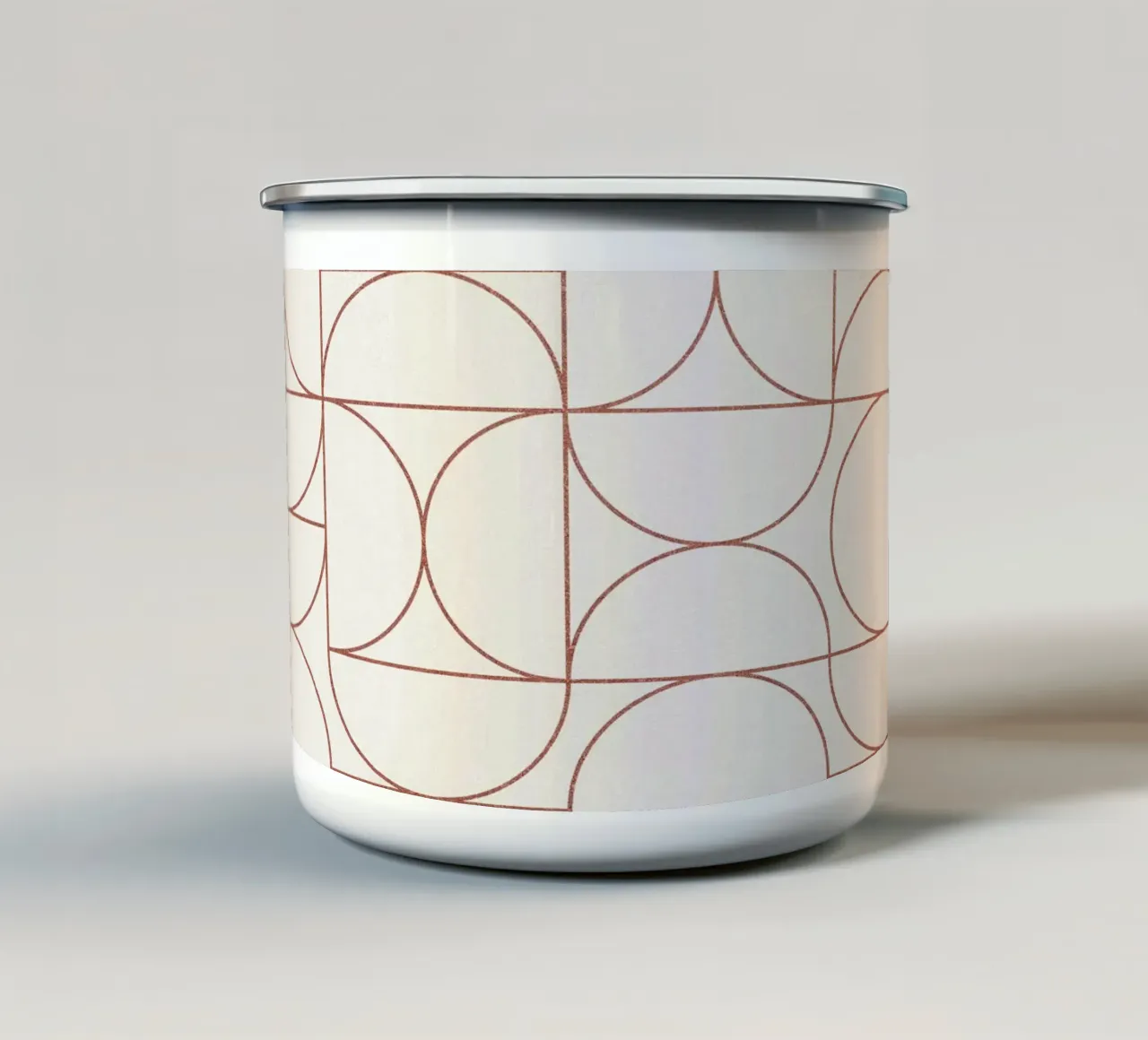 Bauhaus Contour of Semicircles tazza in smalto da apoloprints