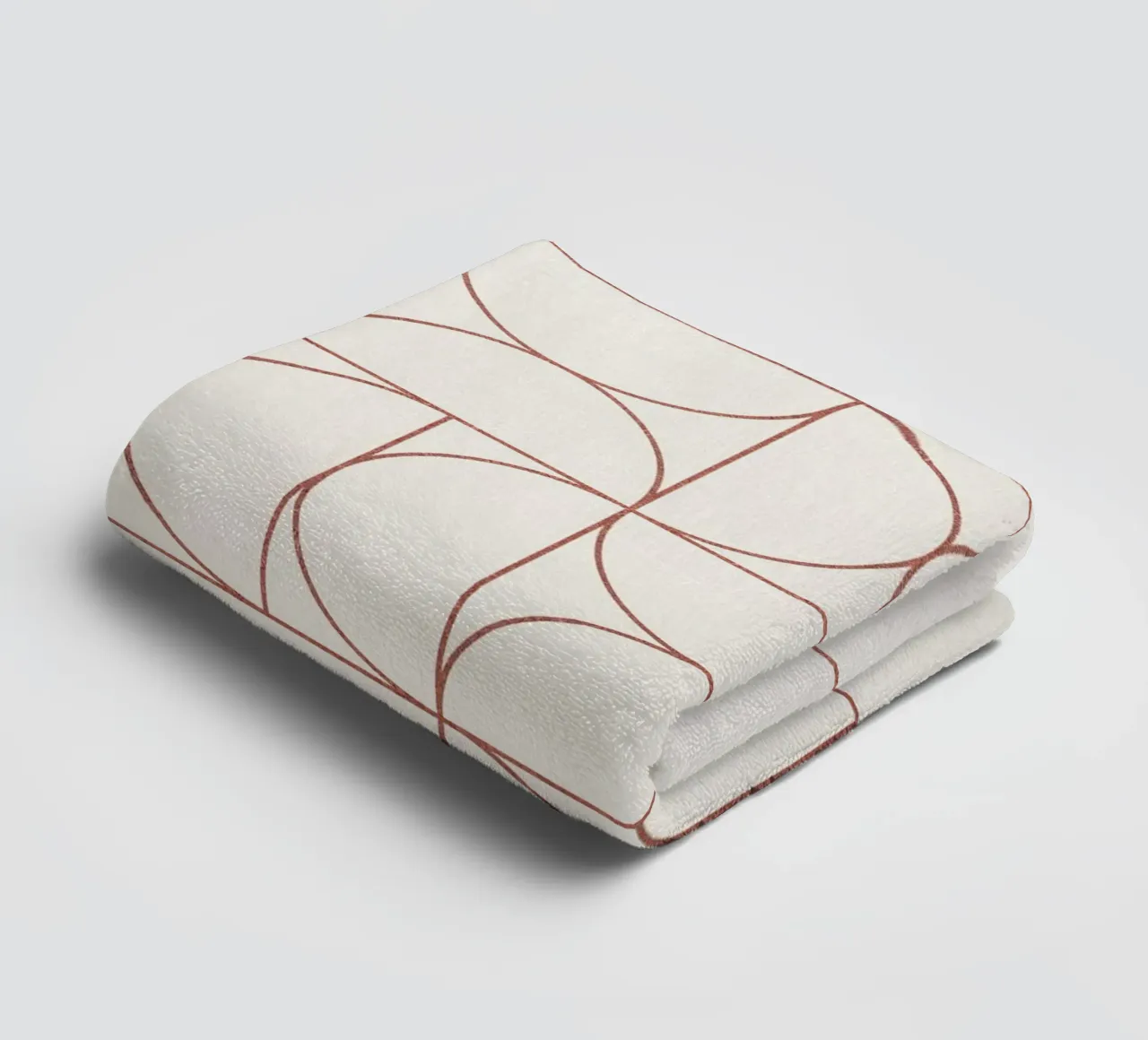 Bauhaus Contour of Semicircles asciugamano da bagno da apoloprints