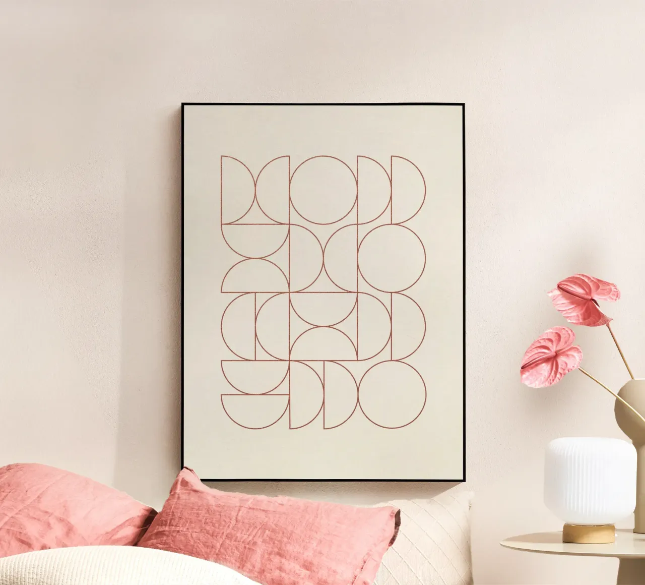 Bauhaus Contour of Semicircles plexiglass da apoloprints