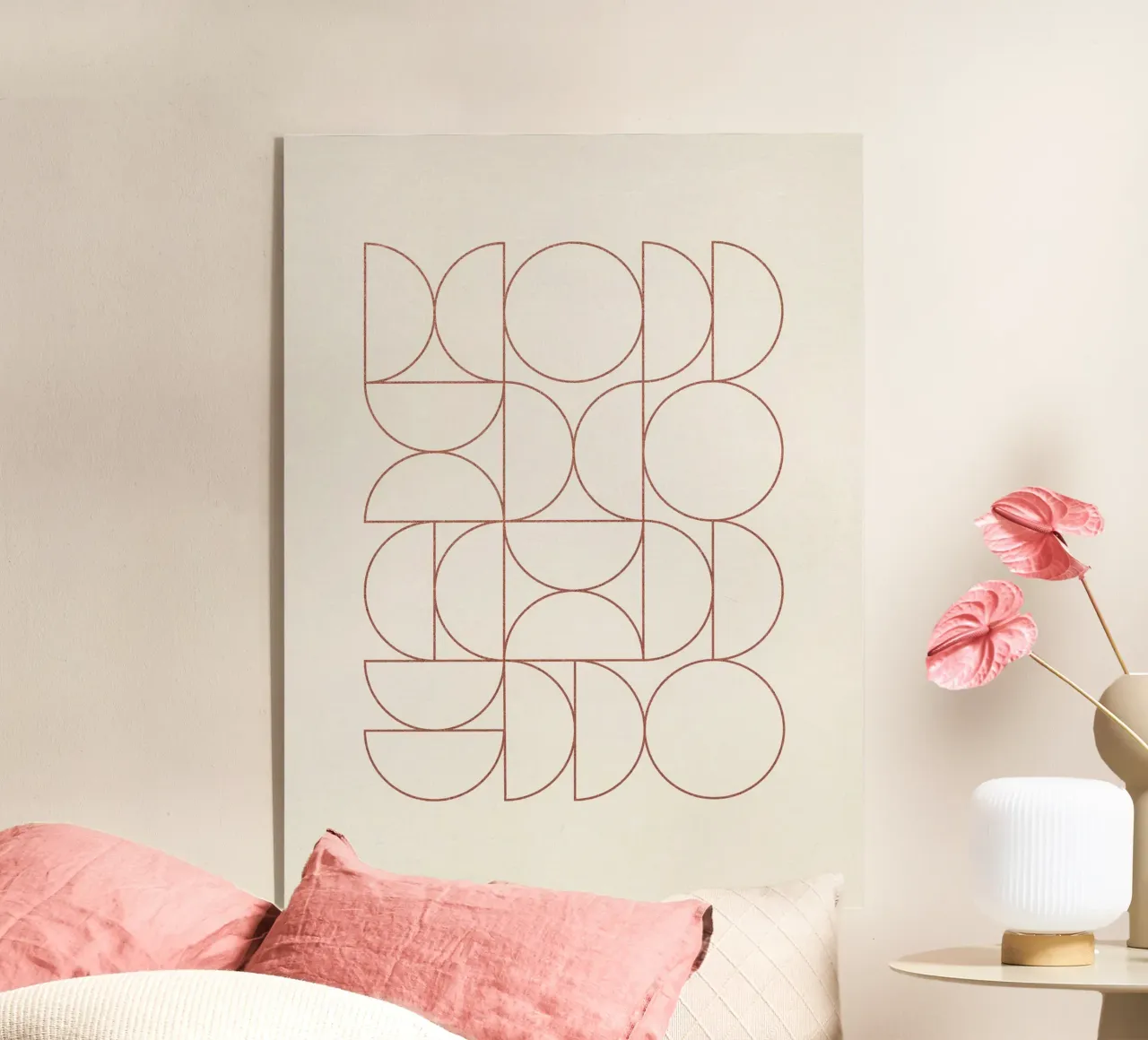 Bauhaus Contour of Semicircles plexiglass da apoloprints