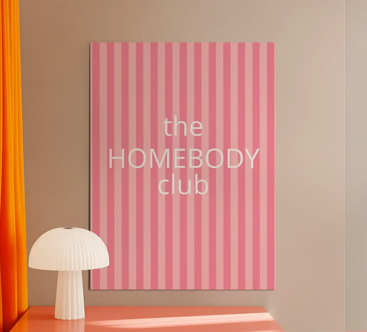 the homebody club poster with aluminum frame by ramosashop