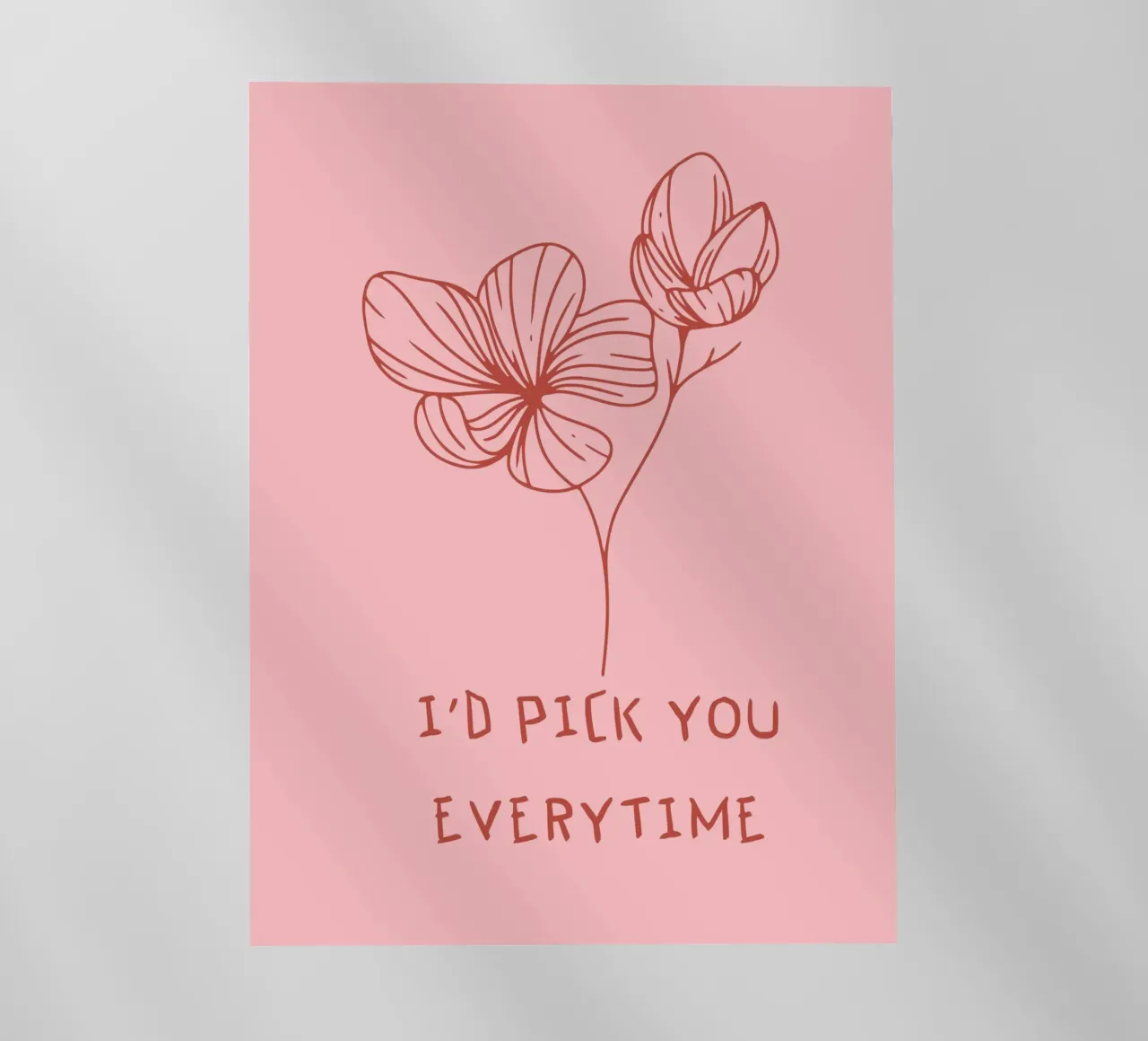 "I'd pick you every time pellicola backlit da ramosashop