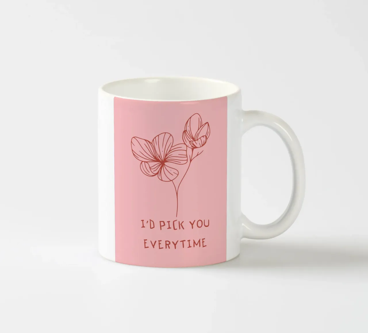 "I'd pick you every time tazza in ceramica da ramosashop