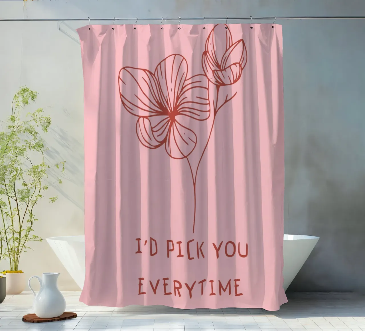 "I'd pick you every time tenda da doccia da ramosashop
