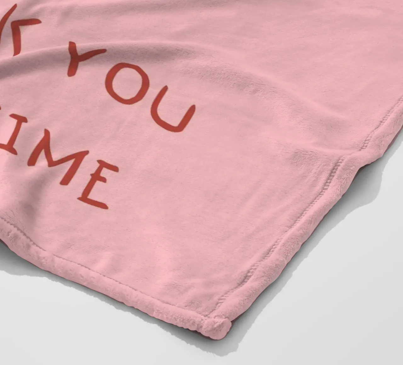 "I'd pick you every time coperta in pile da ramosashop