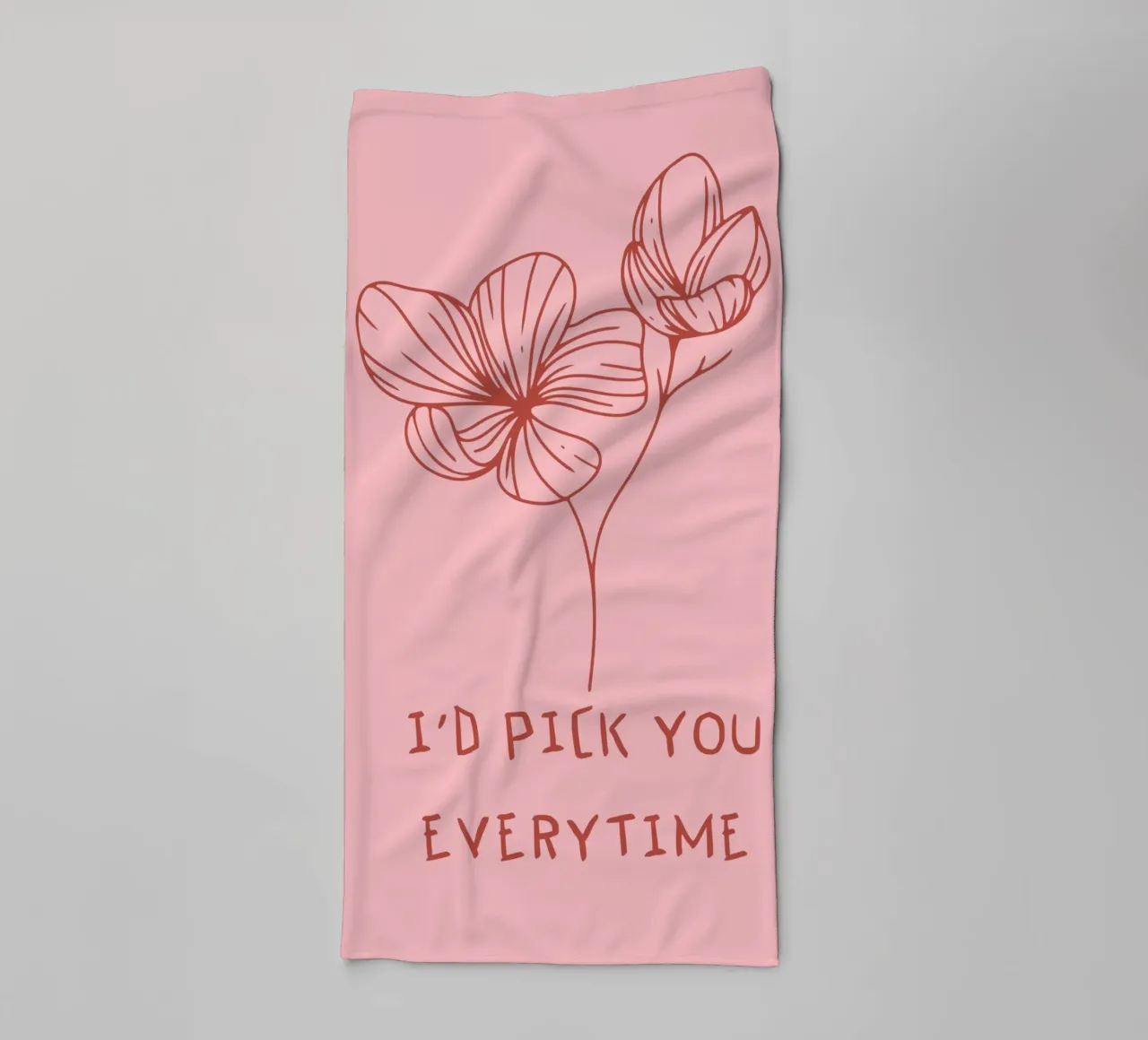 "I'd pick you every time asciugamano da bagno da ramosashop