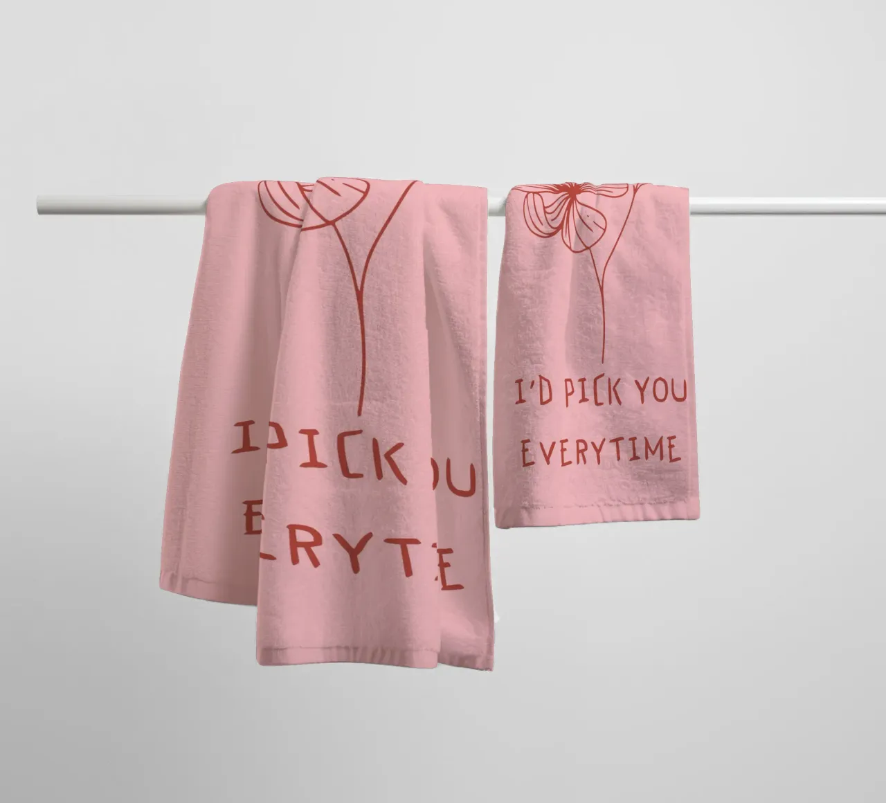 "I'd pick you every time asciugamano da bagno da ramosashop