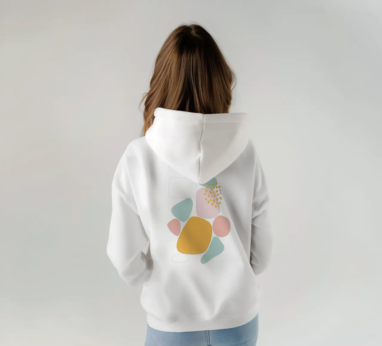 Pastel pebbles felpa con cappuccio da BAINAI