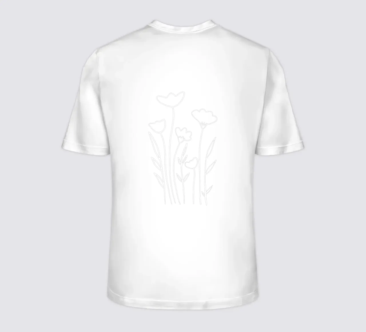 Wildblumen Line Art t-shirt da BAINAI