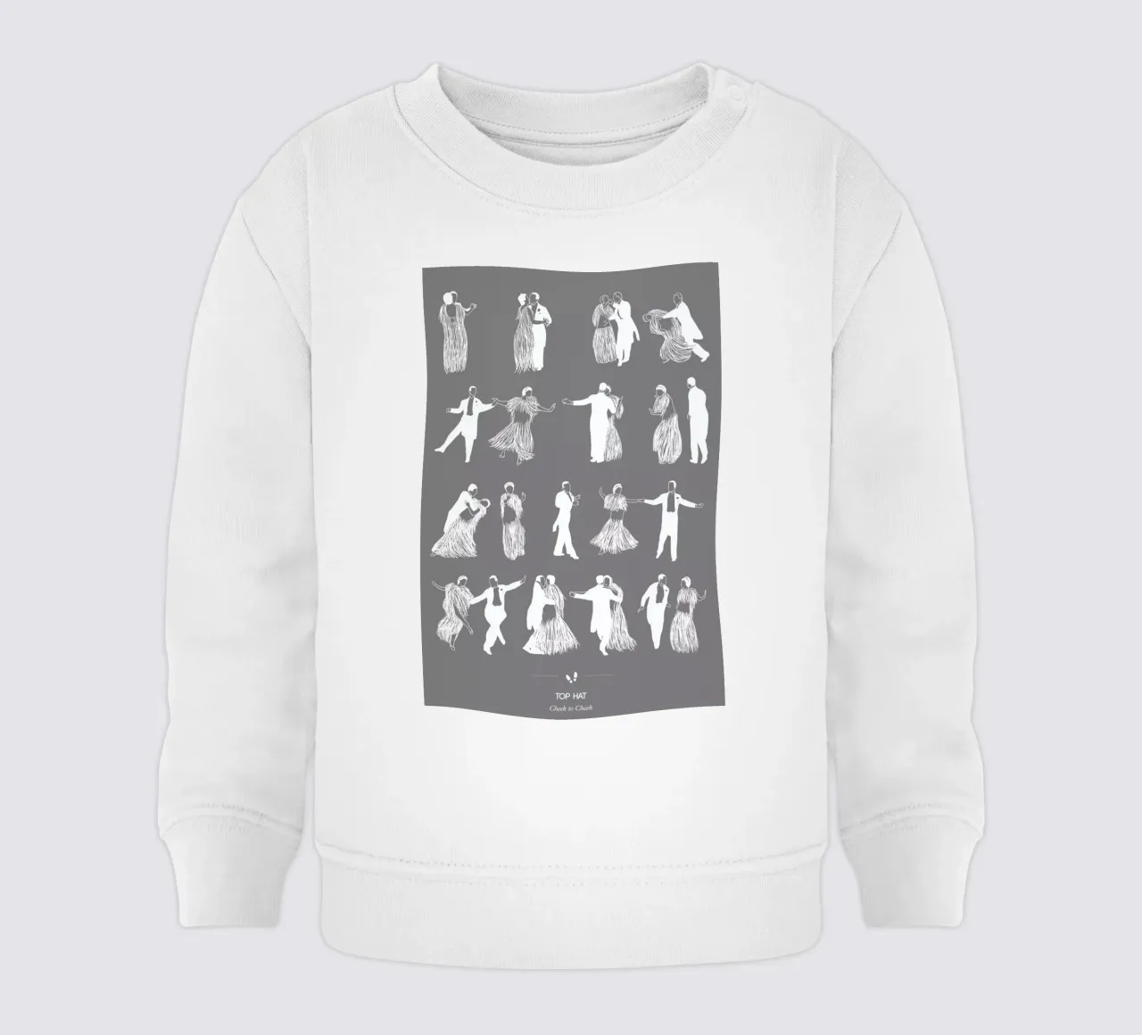 Top Hat - Cheek to Cheek felpa neonato da Niege Borges