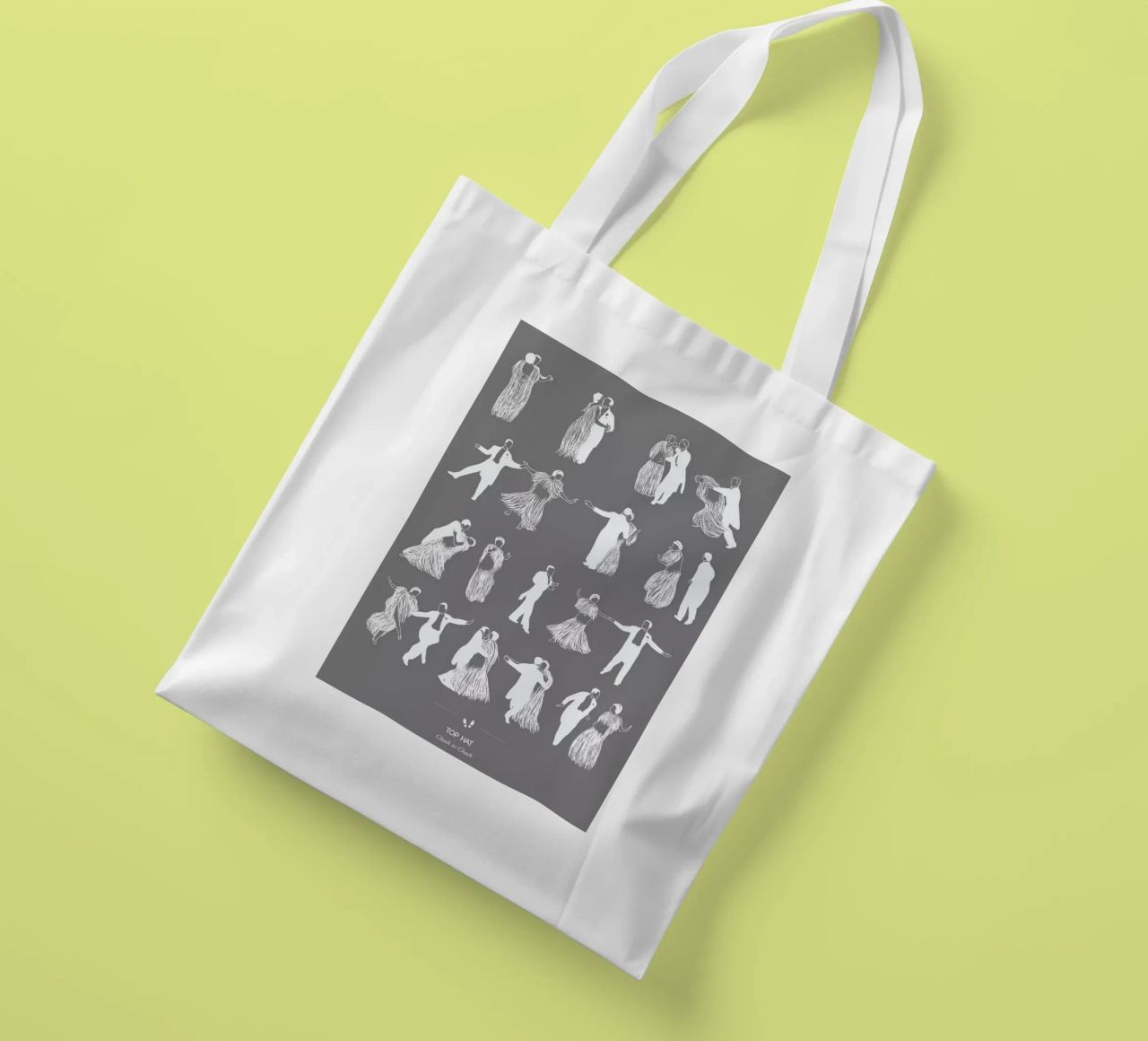 Top Hat - Cheek to Cheek borsa in juta da Niege Borges
