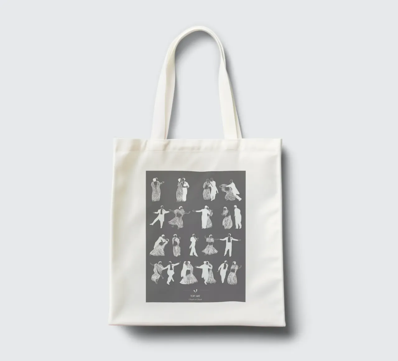 Top Hat - Cheek to Cheek borsa in juta da Niege Borges
