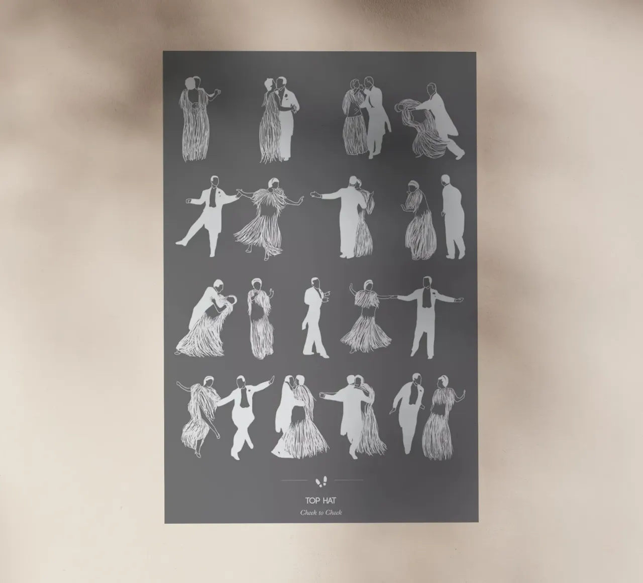 Top Hat - Cheek to Cheek pellicola backlit da Niege Borges