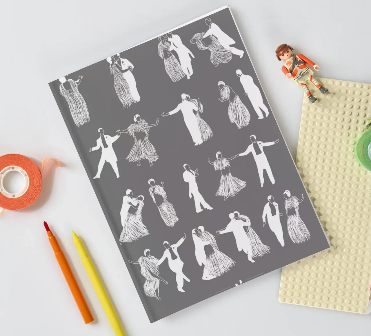 Top Hat - Cheek to Cheek notebook by Niege Borges