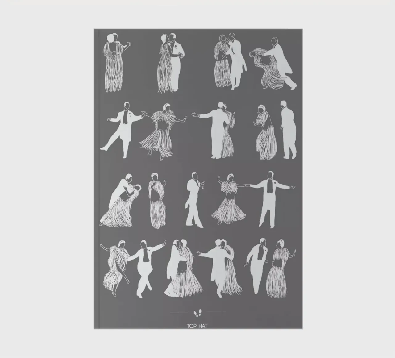 Top Hat - Cheek to Cheek notebook by Niege Borges