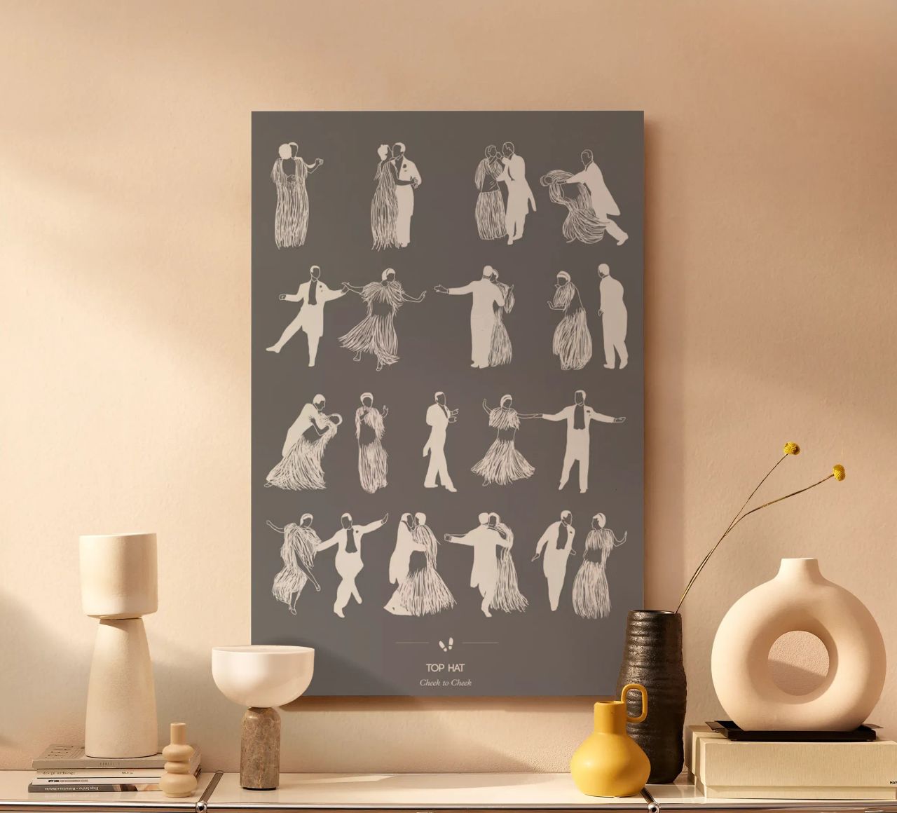 Top Hat - Cheek to Cheek alluminio dibond da Niege Borges