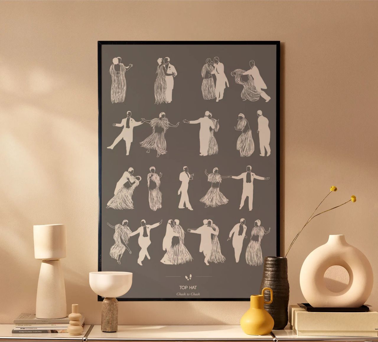 Top Hat - Cheek to Cheek poster da Niege Borges